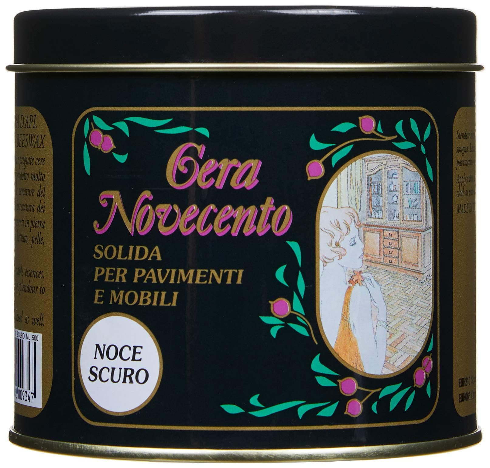 Wax Novecento y934 Wax Solid, Dark Walnut, 500 ml