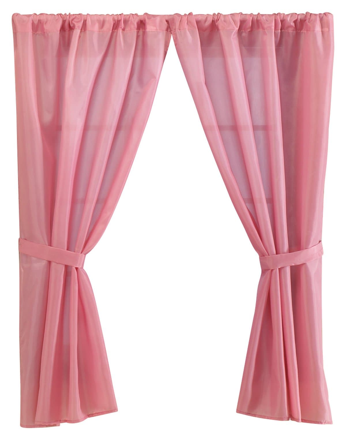 Fabric Bathroom Window Curtain, Rose, 36" x 54"