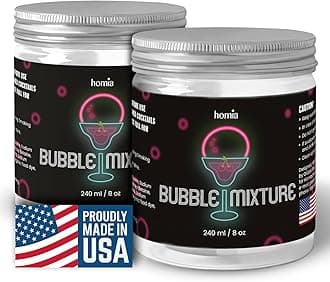 Smoking Gun Edible NON-toxic Bubble Mixture for Cocktail - (2 x 8oz), Wood Smoke Infuser and Smoker Machine Accessory - Cold Smoke for Drinks - Pack of 2 - made in USA