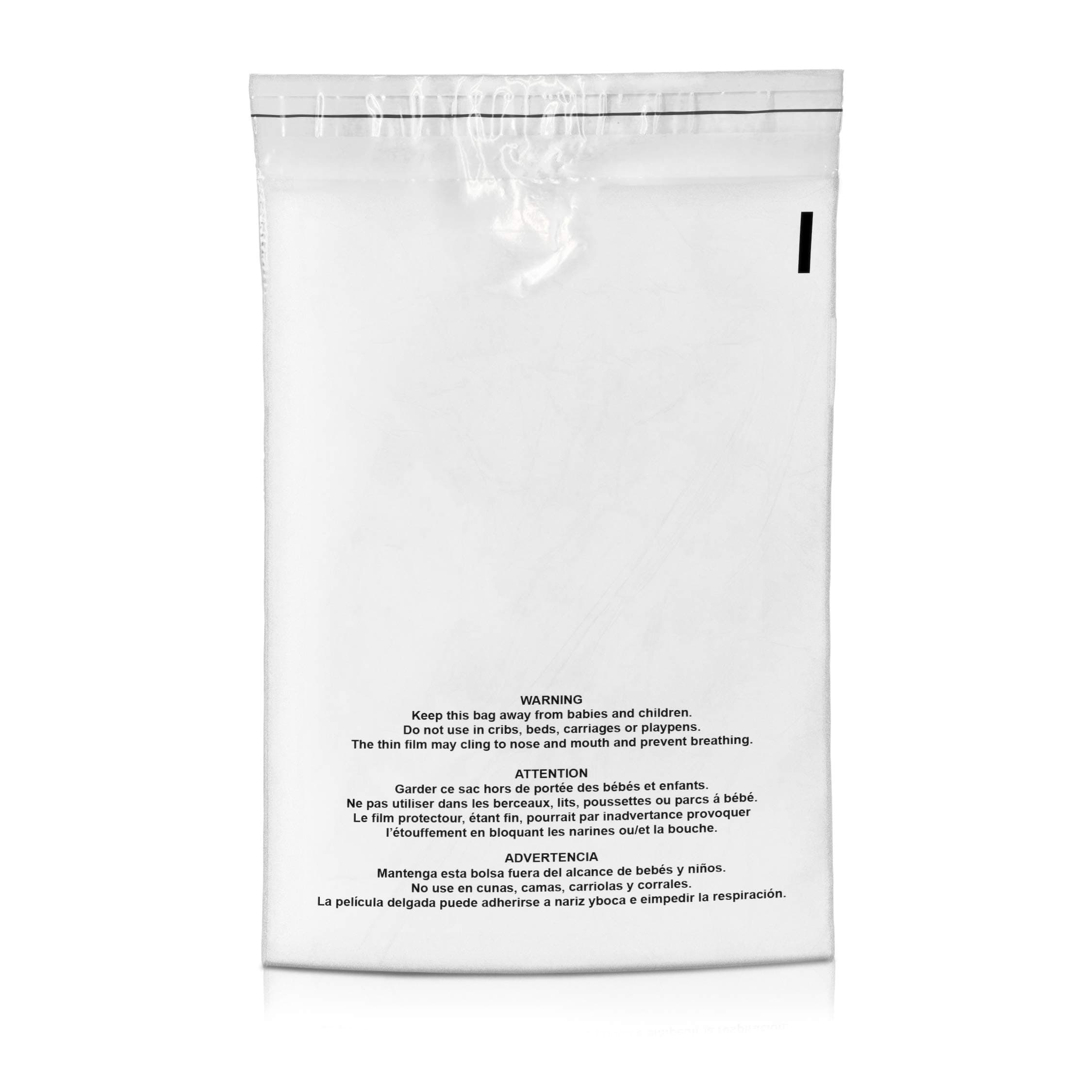 Shop4Mailers 6x9 Clear Poly Bag with Suffocation Warning – Self-Seal Adhesive, 1.5 Mil Clear Bag for FBA, Packaging Bags, Clothes Storage, & Shipping Bags – Resealable Poly Mailers (Pack of 200)