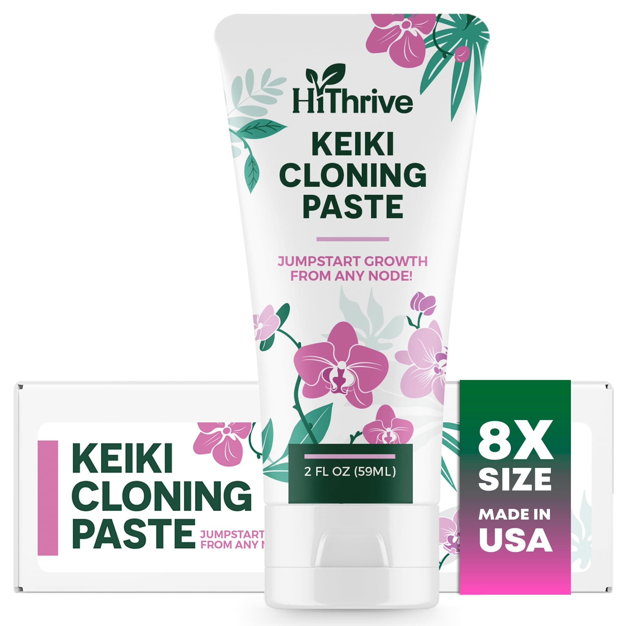 Keiki Paste 2oz - Cloning Paste for Plants Up to 150 Applications, Keiki Paste for Plants to Grow Orchids Baby Plant & New Blooms, Ideal for Orchids & Houseplants, Convenient Plant Cloning Formula