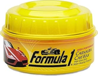Formula 1 Carnauba Car Wax Paste - High-Gloss Shine - Polish for Car Detailing to Shine & Protect – Remove Haze and Paint Swirls w/ Micropolishing Agents – Car Cleaning Supplies (12 oz)