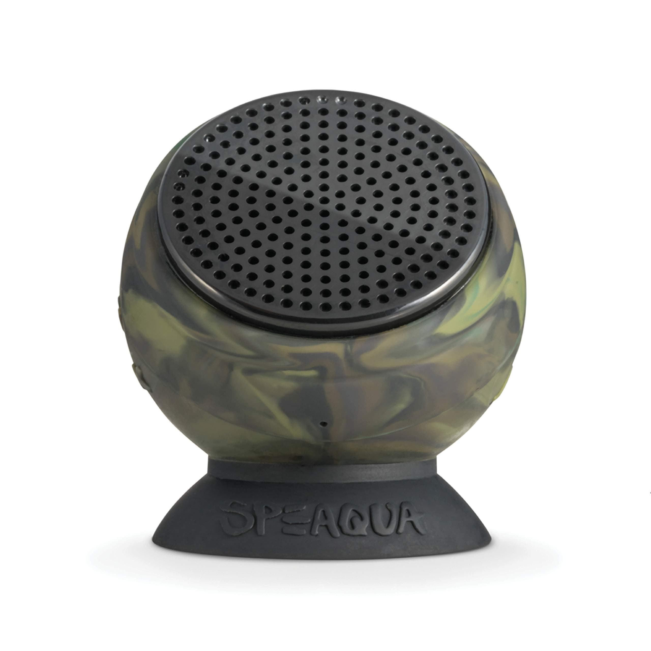 Speaqua Sound Company - 100% Functionally Waterproof Bluetooth Speaker with Built in Internal Storage - Barnacle Plus Series - Kelp Camo