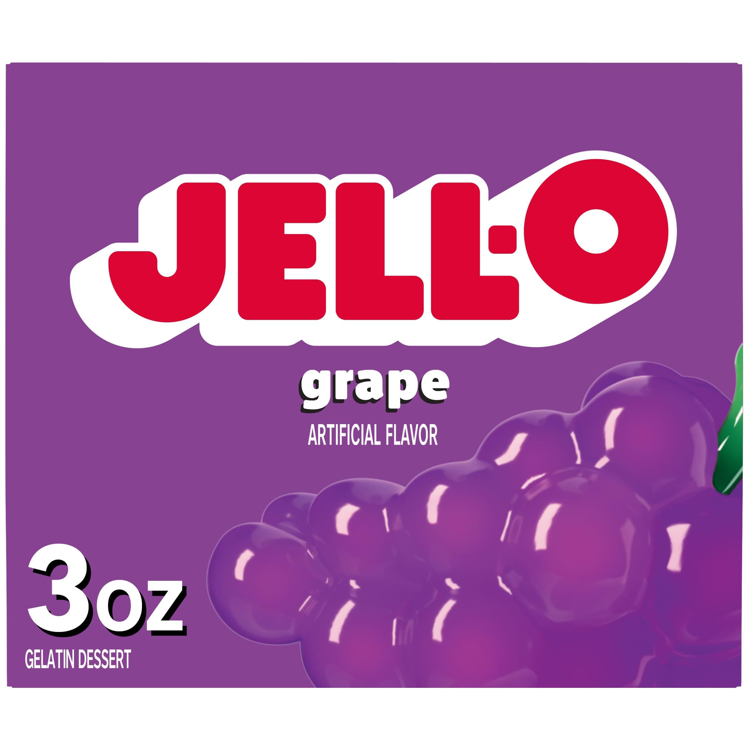 Grape Gelatin Dessert Mix, 3 oz Box