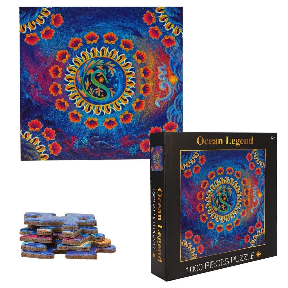 TINYOUTH 1000 Pieces Blue Puzzles for Adults