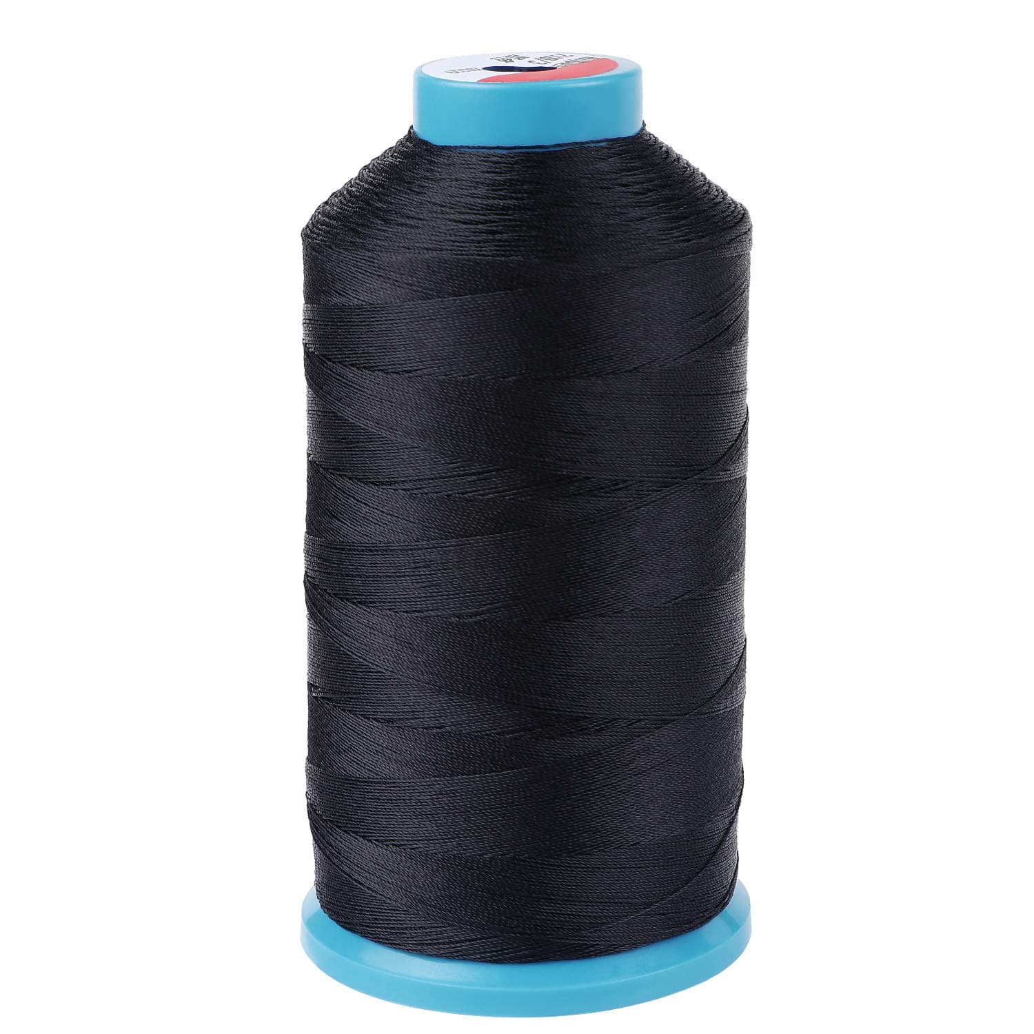 Black Bonded Nylon Sewing Thread 1500 Yard Size T70#69 for The Upholstery, Outdoor Market, Drapery, Beading, Luggage, Purses (Black)