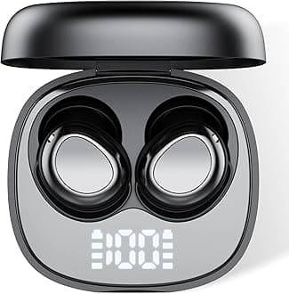 Sleep Ear Buds, True Noise Cancelling Wireless Earbuds, 2025 Ultralight Mini Bluetooth 5.4 Earbuds for Side Sleepers, 53H Play Hi-Fi Stereo 3D Bass Wireless Headphones, USB C, IP7 Waterproof Earphones