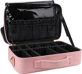 RelavelRolling Makeup Case, Makeup Backpack Professional Makeup Artist Train Case