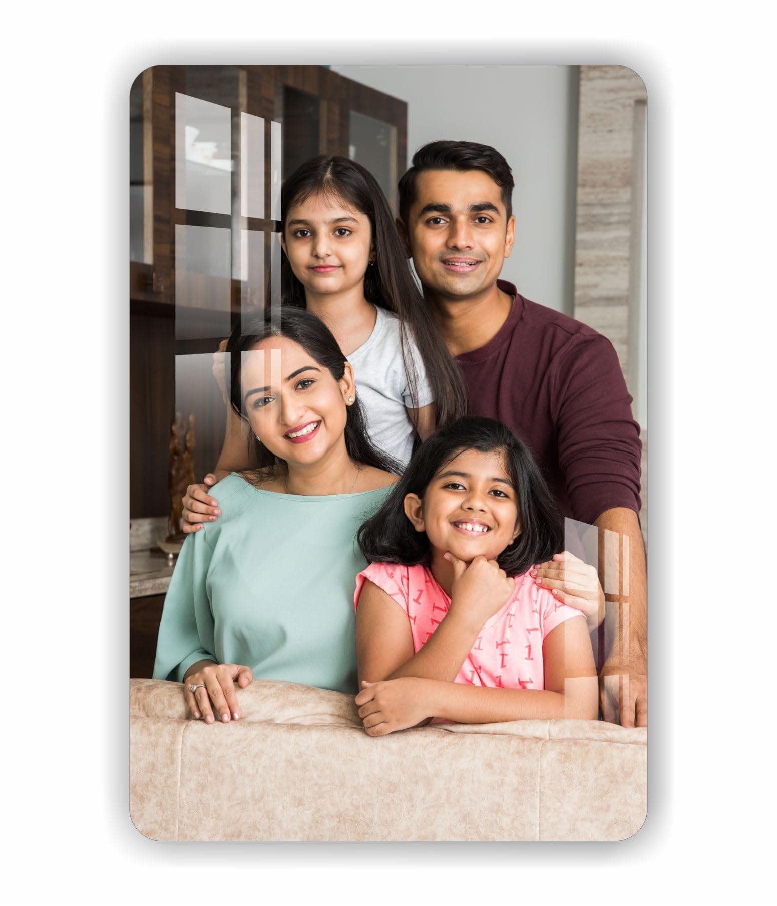 Customised Acralic Photo Frame for Wall | (12x8 inch, 3mm) Personalized Clear Acrylic Wall Mount Frameless Picture Photo | Photo Frame for Birthday, Special Moment, Family