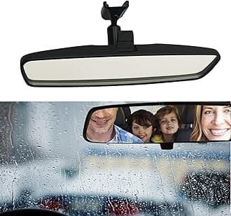 10.5" Rear view mirror, Interior rearview mirror Kit Compatible With Toyota Corolla, RAV4, Ford Focus, Jeep Wrangler, CJ, Nissan Rogue, Murano, Kicks, Sentra, Altima, Armada SUV, Car