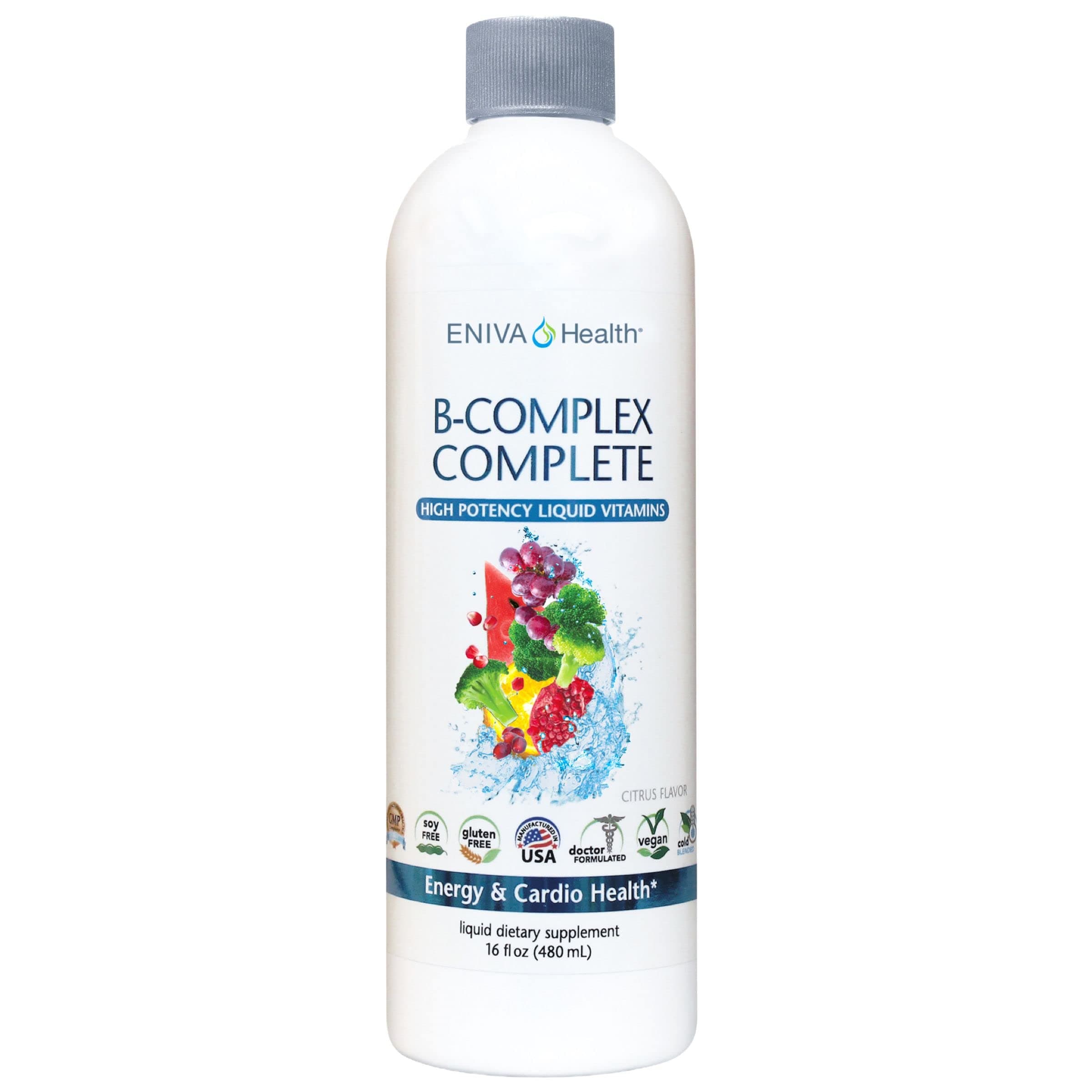 Eniva Health Liquid Vitamin B Complex Full Spectrum for Maximum Absorption (16 oz)