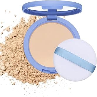 Oil Control Face Pressed Powder,Matte Smooth Flawless Finishing Powder Makeup,Lightweight Waterproof Long-Lasting Setting Powders Foundation,0.35 Oz (NATURAL BEIGE)