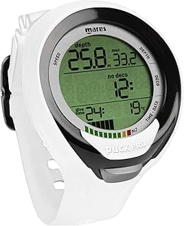 Mares Puck Pro Plus Dive Computer Wrist Watch, White Black