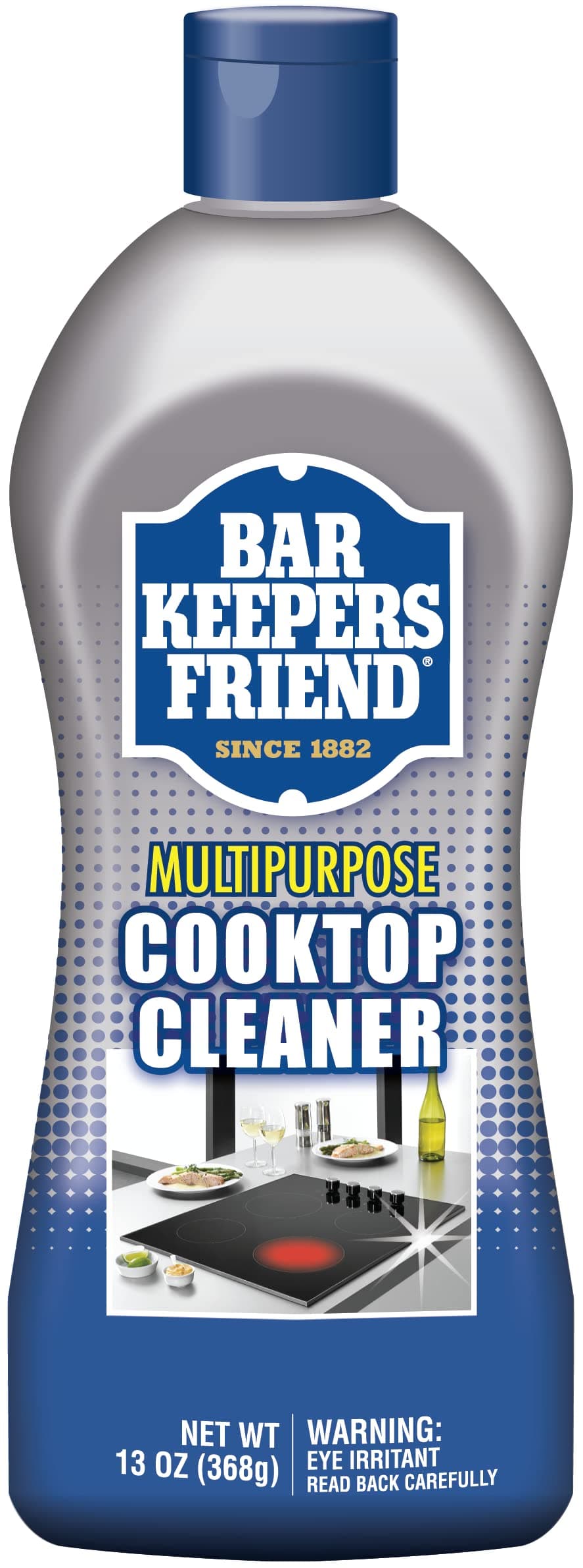Multipurpose Cooktop Cleaner (13 oz) - Liquid Stovetop Cleanser - Safe for Use on Glass Ceramic Cooking Surfaces, Copper, Brass, Chrome, and Stainless Steel and Porcelain Sinks']