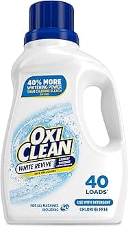 OxiClean White Revive Laundry Whitener and Stain Remover Liquid, 50 fl oz