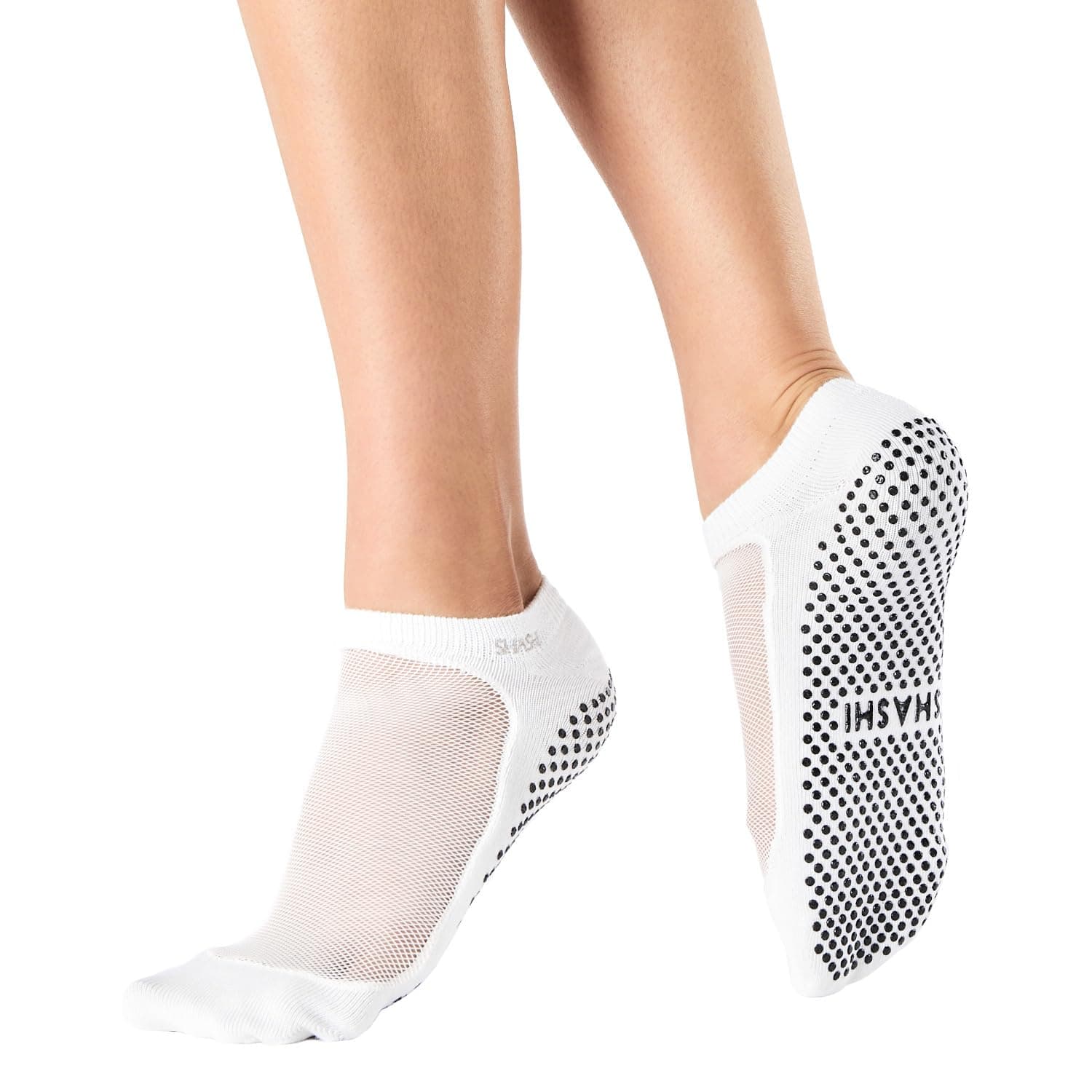 SHASHI Mesh Socks for Women – Stylish, Full-Coverage Non Slip Socks for Barre, Yoga and More
