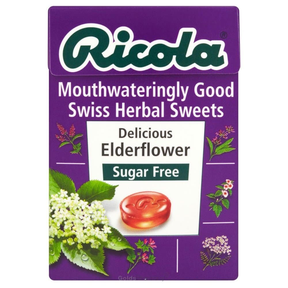 Elderflower Sugar Free Swiss Herb Drops, 45g
