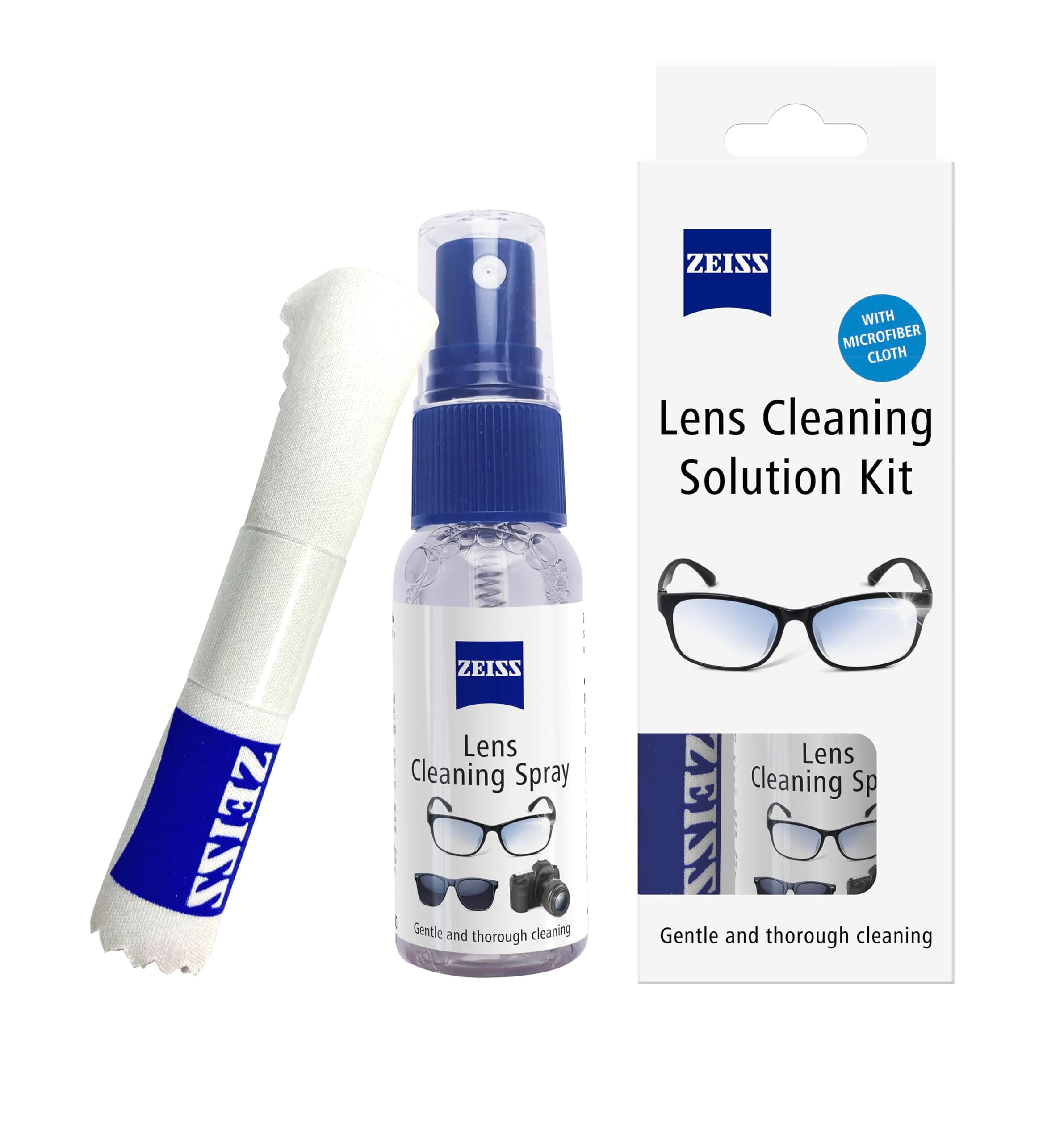 Lens Cleaning Solution Kit 30ml with Microfiber Cloth- Pack of 1 | Perfect Lens Cleaner for Spectacles, Eyeglasses, Sunglasses, Camera Lenses and Binoculars