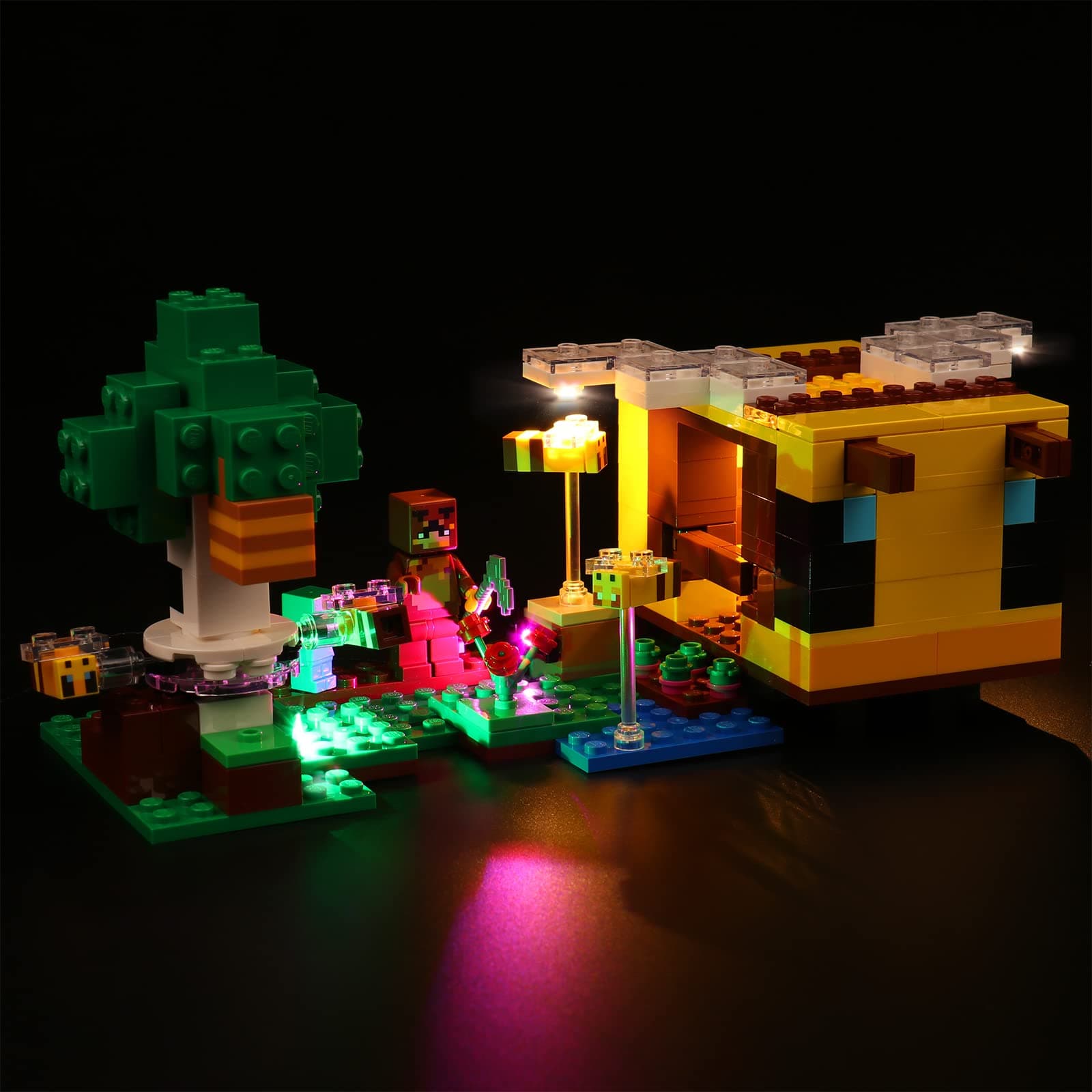 VONADO Led Light Kit Compatible with Lego Minecraft The Bee Cottage 21241(No Model), Building Lighting Kit Compatible with Lego Bee Set (Only Light)