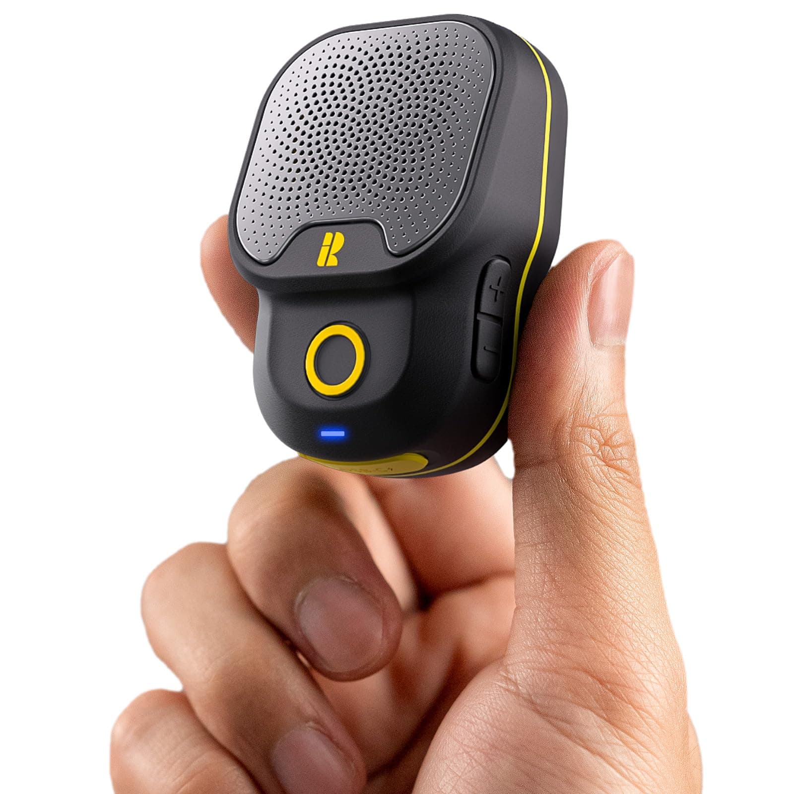 Rythflo Wearable Bluetooth V5.3 Speaker, 30H Working Time Clip-On Wireless Jobsite Water-Resistant TWS Portable Speaker, IPX7 Waterproof, Built-in ENC Mic for Hands-Free Music/Calls