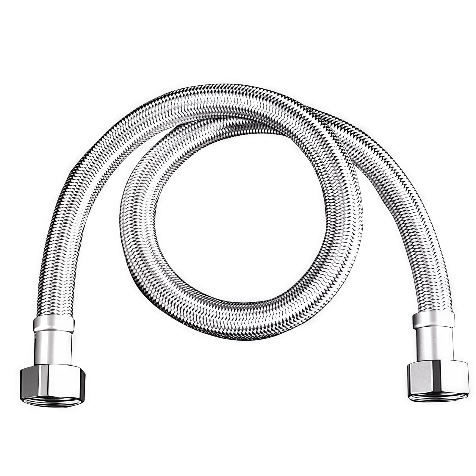 Strong Steel Double Ended Hose Thickened Designs Shower Connector Easy Installation For Enhanced Pressure Resistance Industrial Grade Water Heater Hose