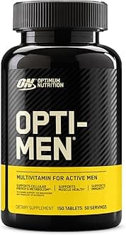 Opti-Men, Vitamin C, Zinc and Vitamin D, E, B12 for Immune Support Mens Daily Multivitamin Supplement, 150 Count (Packaging May Vary)