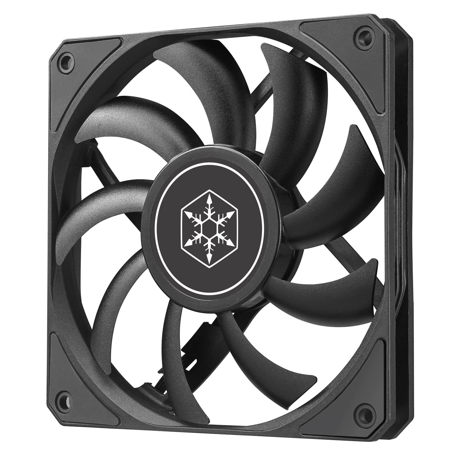 Technology Air Slimmer 120 Enhanced Performance 120mm Slim Fan with Full-Range PWM, (SST-AS120B),Black