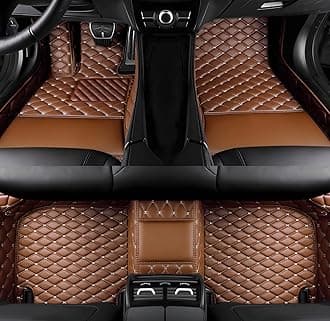 SARAHS Customized car Floor mats -Suitable for 99% of Cars, SUVs, and Trucks - car Pads to Protect Vehicle Interior Floor Accessories (Light Brown)