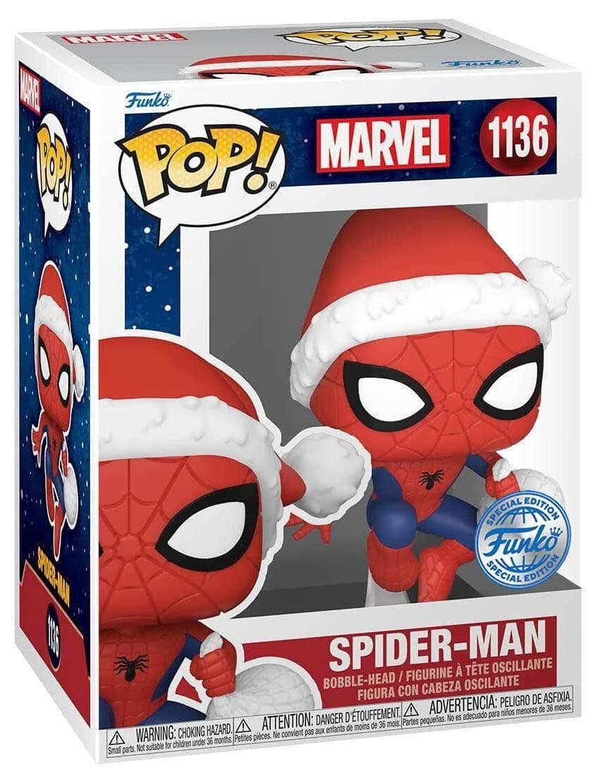 Funko POP! Marvel - Spider-Man In Hat - Marvel Comics - Amazon Exclusive - Collectable Vinyl Figure - Gift Idea - Official Merchandise - Toys for Kids & Adults - Comic Books Fans