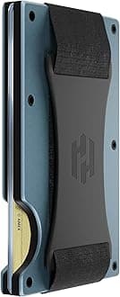 Wallet For Men - Reinvented Design Men's Wallet - Slim, Minimalistic & Seamless, Blocks RFID Scanners with a Cash Strap (Grey)