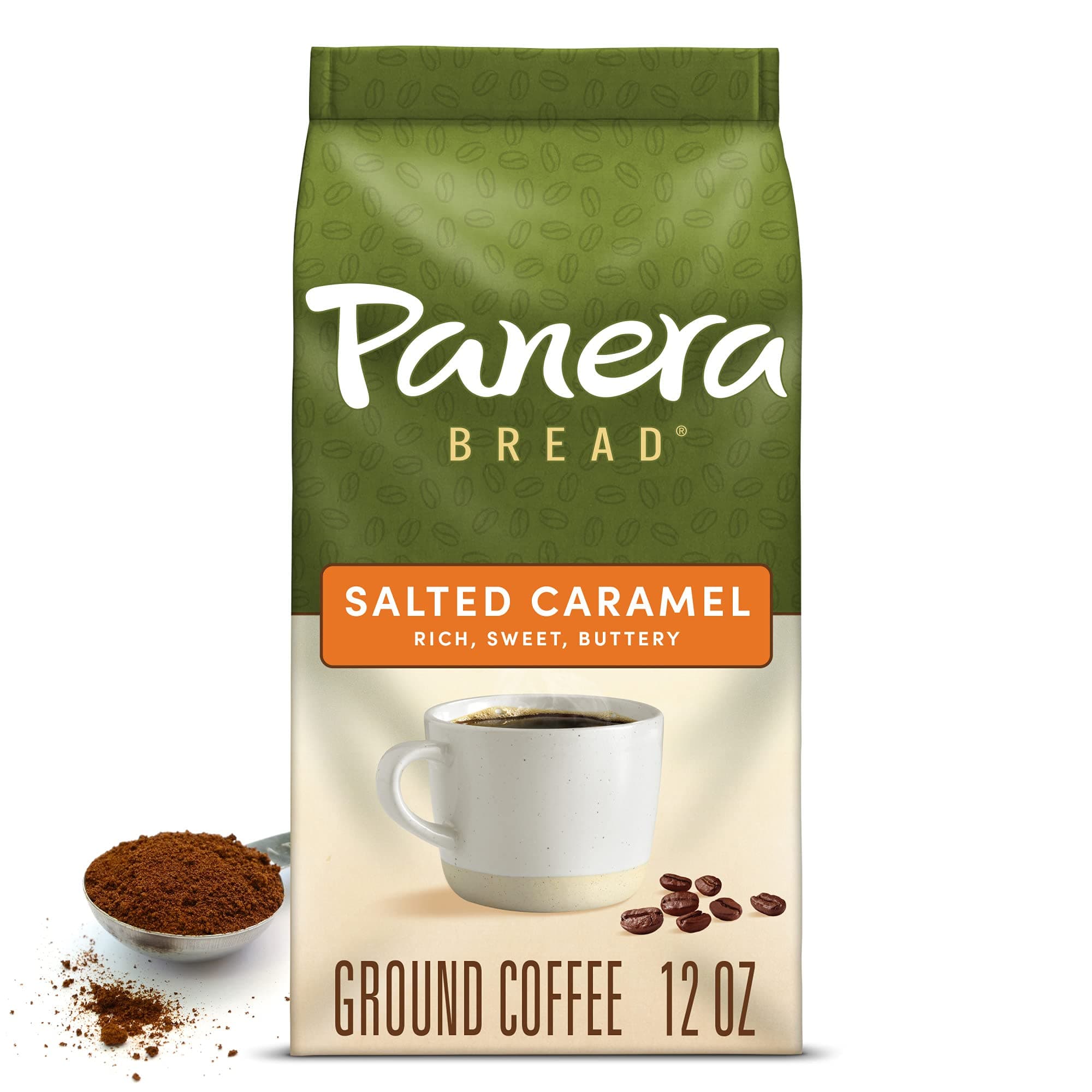 PaneraSalted Caramel, Ground Coffee, Flavored Coffee, Bagged 12oz.