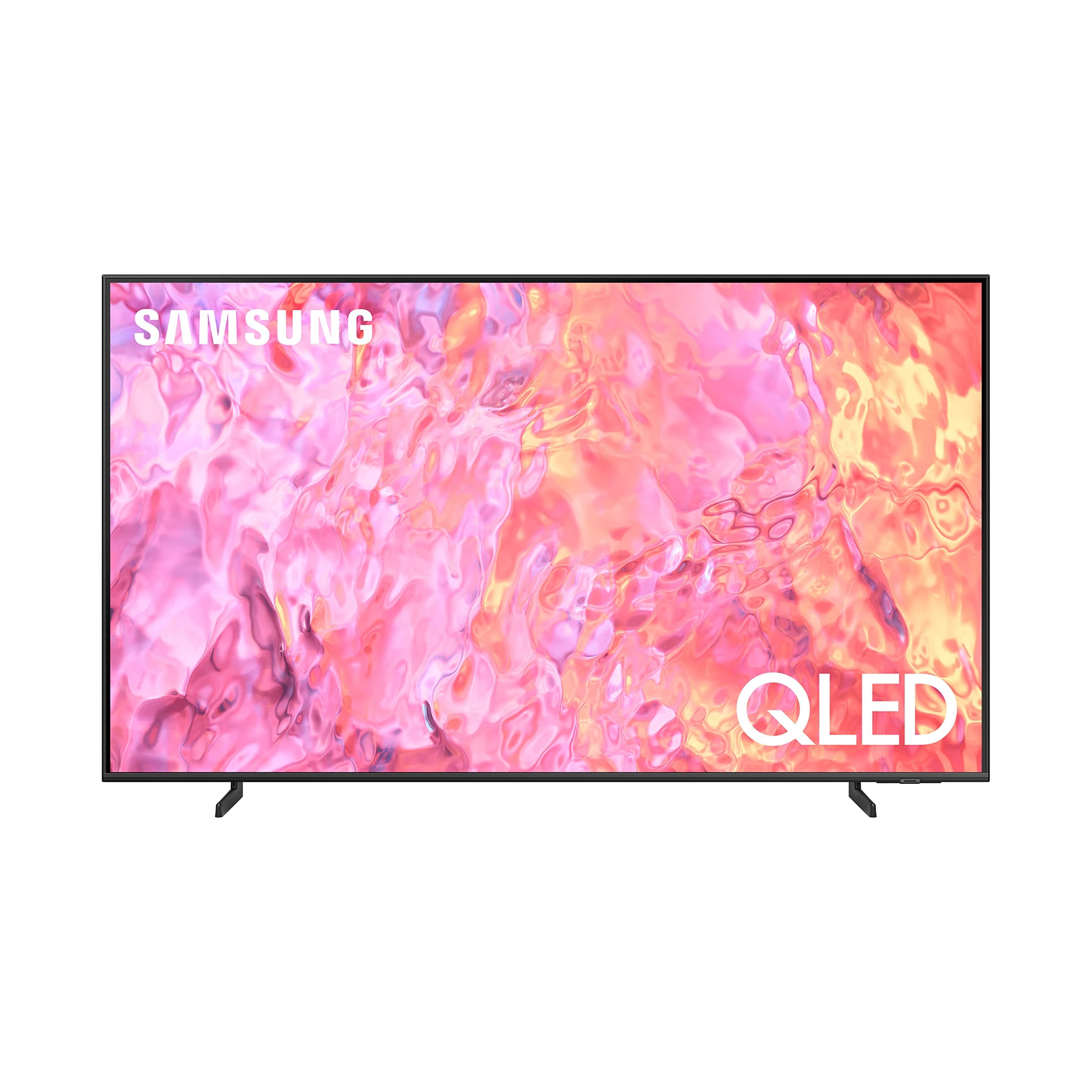 85 Inch 4K QLED HDR10+ Quantum Dot AirSlim Hub QA85Q60CAUXZN - 1 Year Warranty (2023 Model - UAE Version), black