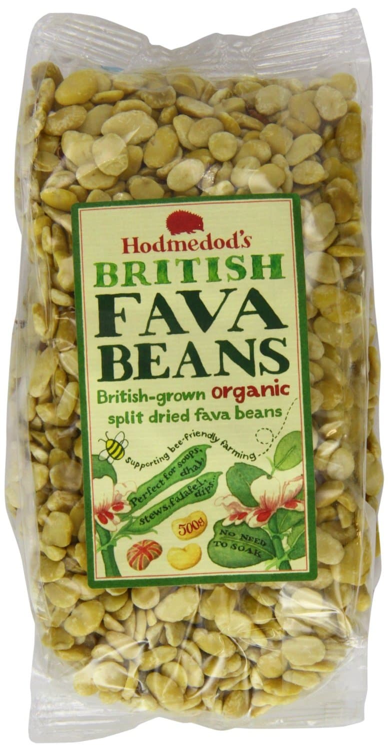 Hodmedods Organic Split Fava Beans, 500 g