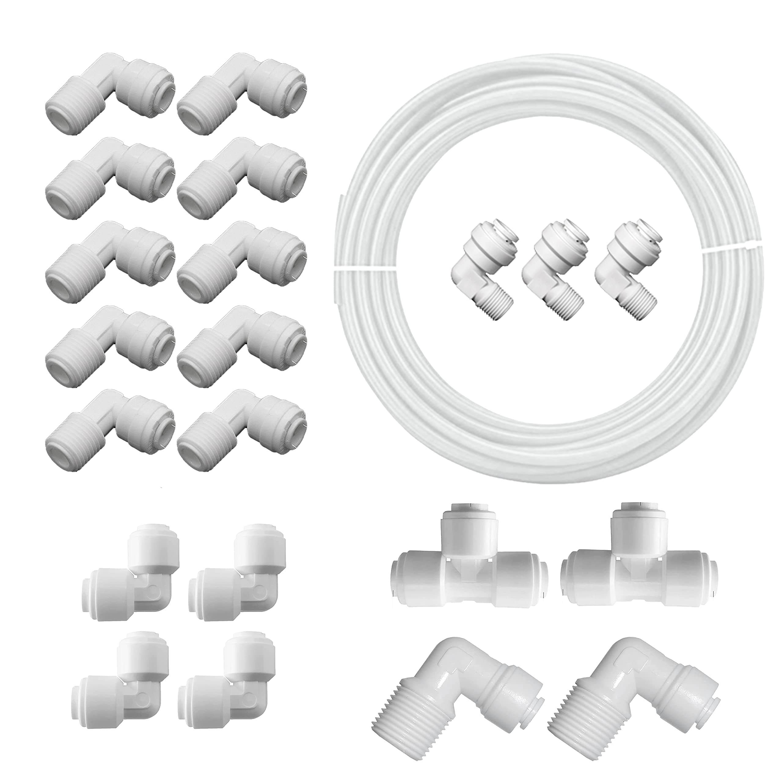 SHAPURE Connector Pack Connectors Pack For Ro UV Uf Pipes Tubes Water Filters Purifiers,Multicolor