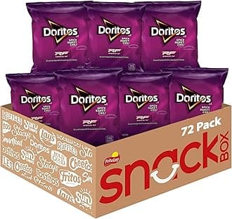 Doritos Flavored Tortilla Chips, Reduced Fat Spicy Sweet Chili, 72 Count