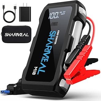 Jump Starter 5500A, 12V Car Battery Jump Starter with USB Quick Charge (Up to 10.0L Gas or 9.0L Diesel Engine), Battery Booster with 3 Modes Flashlight and Jumper Cable