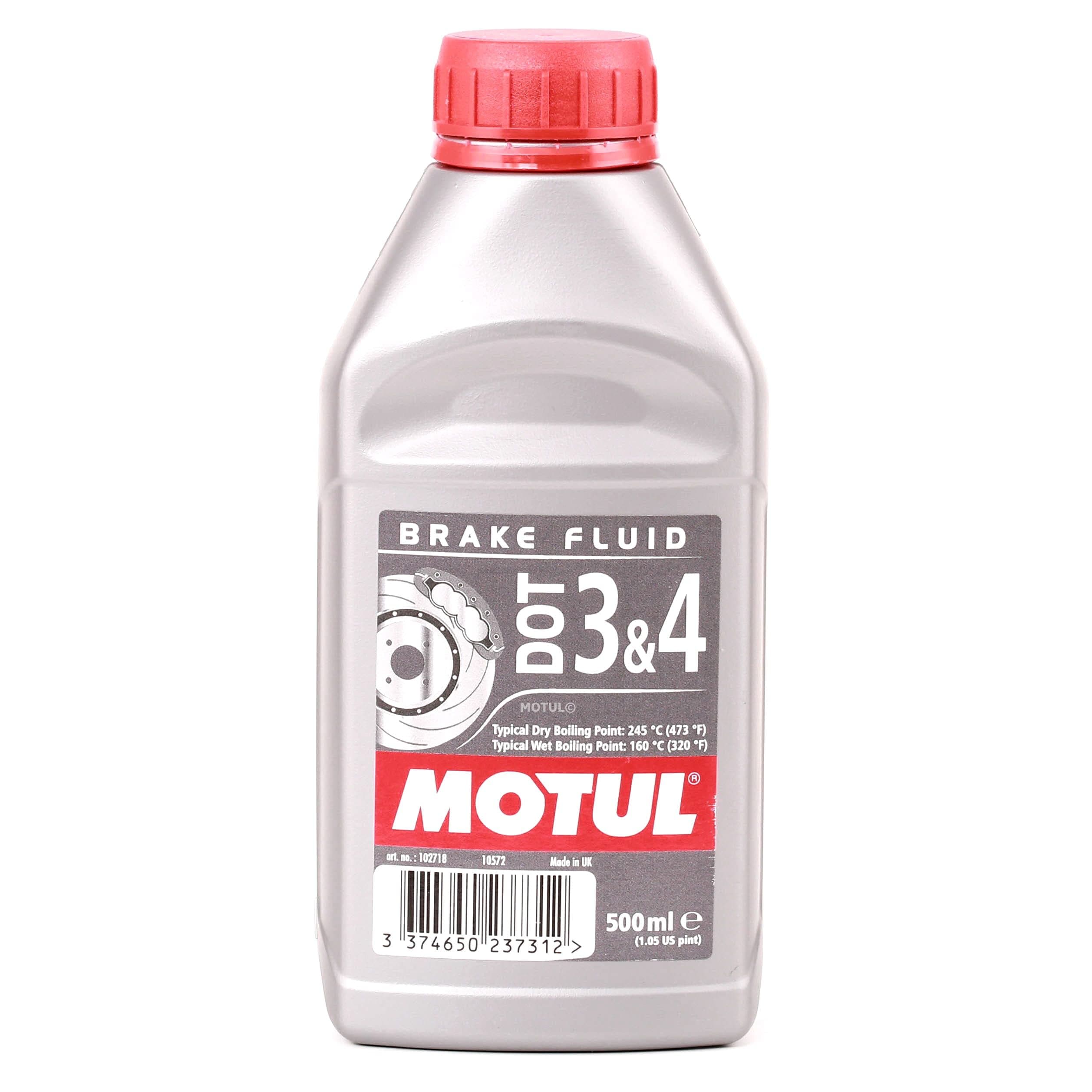 Motul Dot 3 & 4 brake fluid, 0.5 litres