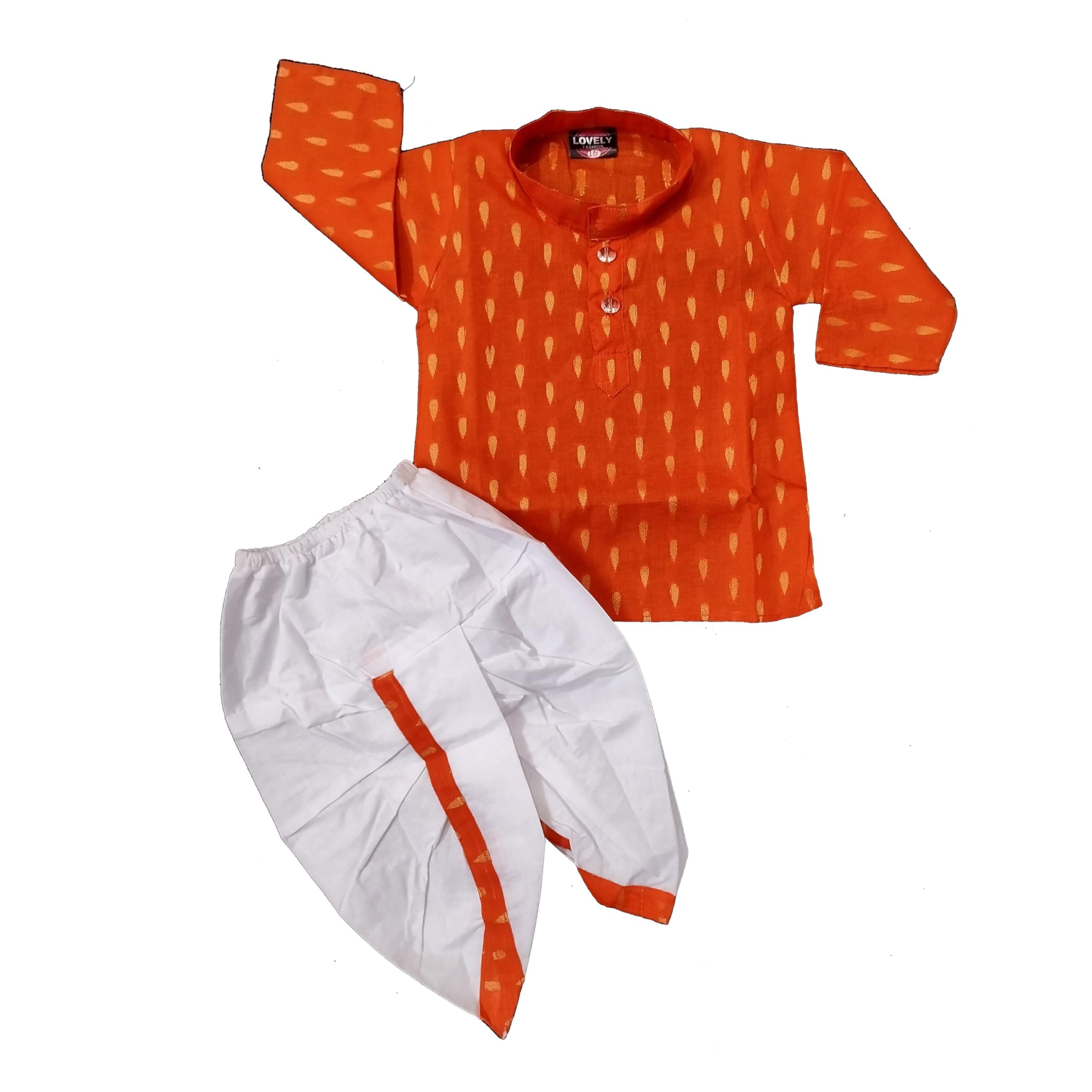 Dhoti Kurta Set for Kids | Pure Cotton Kurta Pyjama Set for Boys