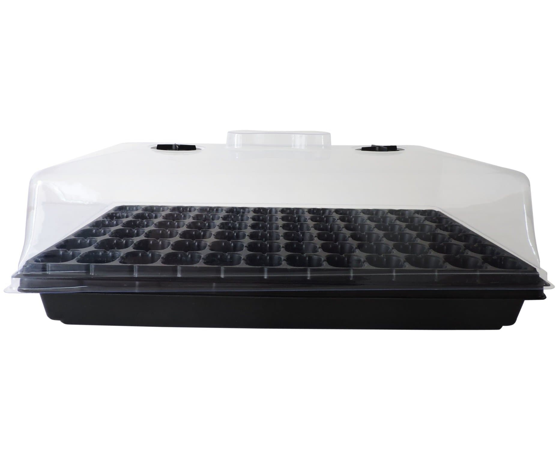 Premium Seed Germination Trays and Humidity Dome with Adjustable Vents, 72-Cell Seedling Insert. (Pack of 2)