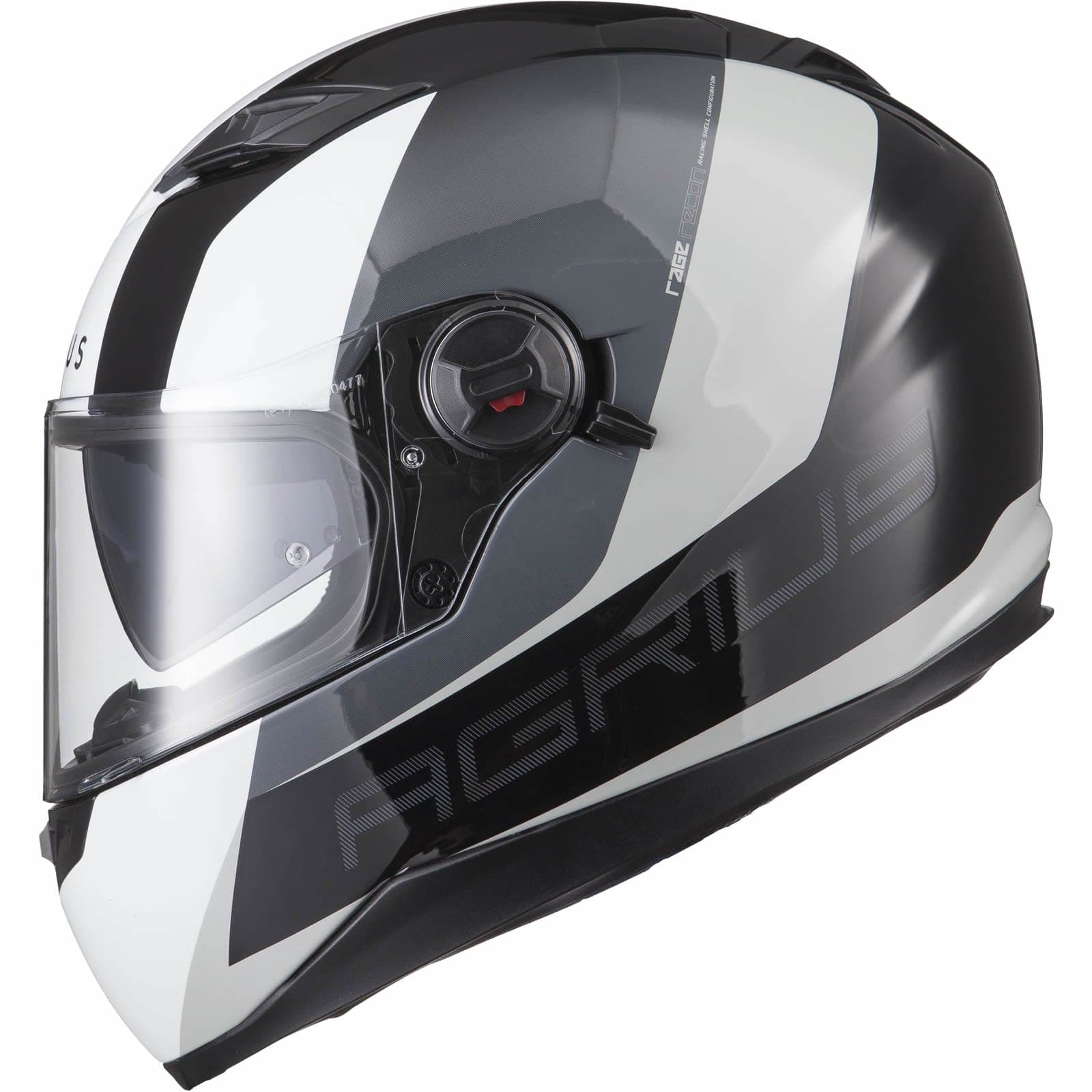 Agrius Rage SV Recon Motorcycle Helmet M Gloss Black/Silver