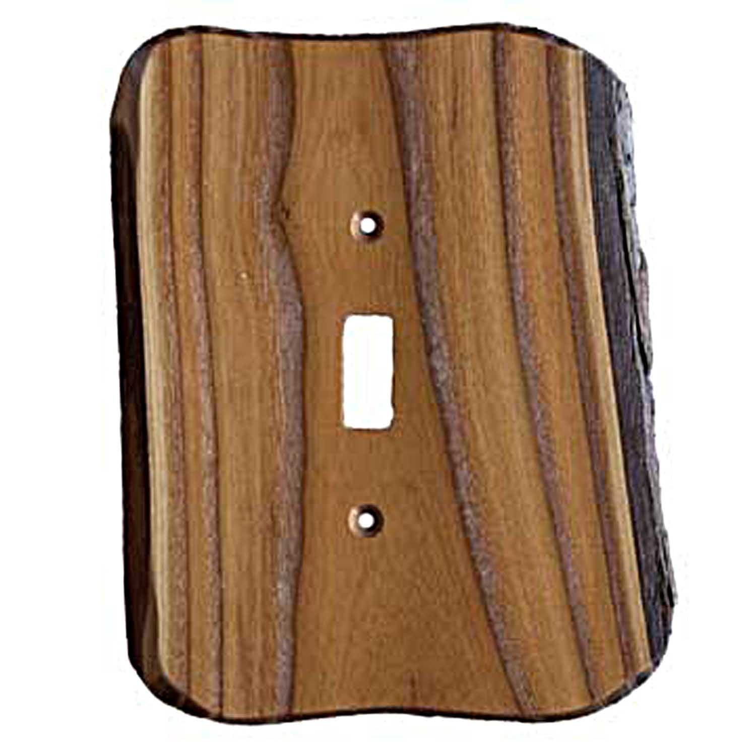 Sierra Lifestyles Rustic Switch Plate, 1 Toggle Finished, Russian Olive