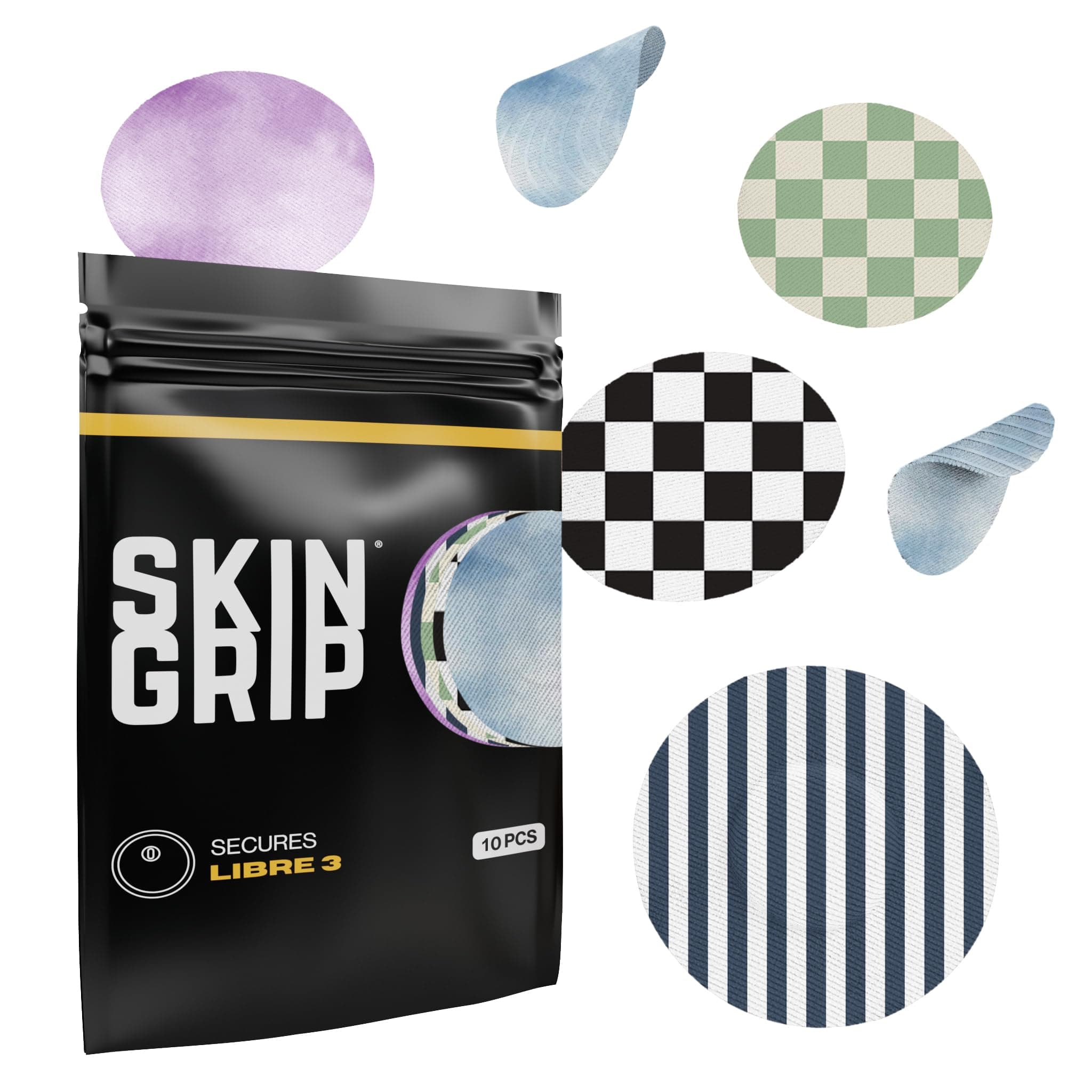 Freestyle Libre 3 Sensor Covers-Waterproof & Sweatproof Adhesive Patches for 10-15 Days (Not for Libre2), Pre-Cut CGM Sensors Cover, Compatible with Instinct Sensors- 20 Pack, Classic Pack