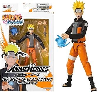 Naruto Uzumaki Final Battle Action Figure | 17cm Naruto Figure with Extra Hands and Accessories | Naruto Shippuden Anime Action Figure