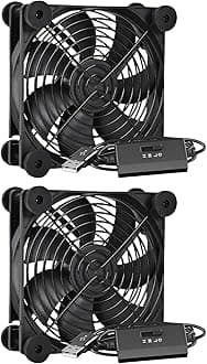 2Pcs USB Fan 120mm 5V With 3 Adjustable Speed Quiet Small Table Fan USB PC For Computer HDTV Box Receiver Router Office Desk