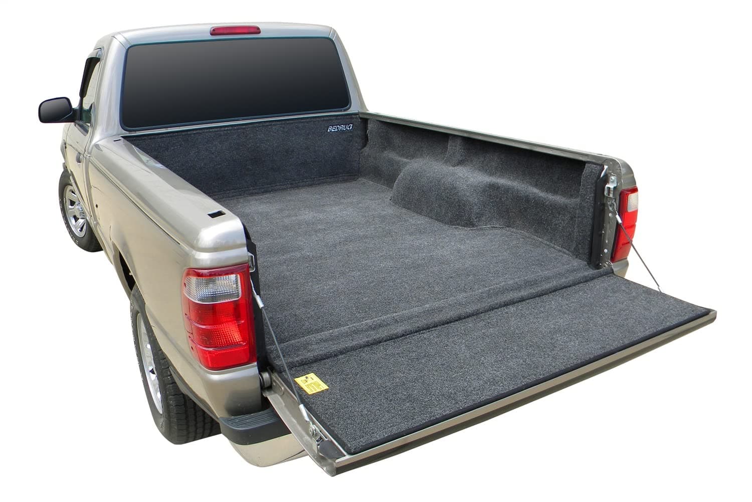 Bedrug Classic Bed Liner | 2019 - 2023 Ford Ranger Double Cab 6' Bed (BRZSPRAYON is required if installing over Spray-In Liner), Charcoal Grey | BRR19SBK