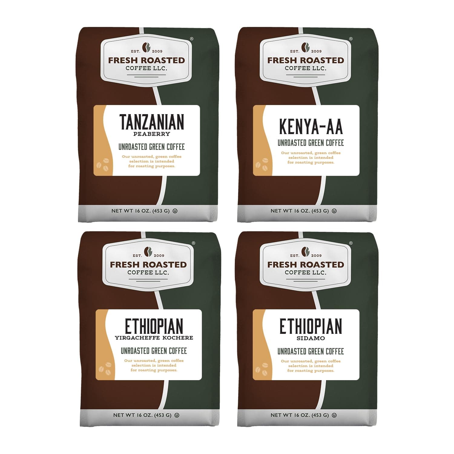 Fresh Roasted Coffee, Unroasted African Home Roasting Starter Kit, Kosher