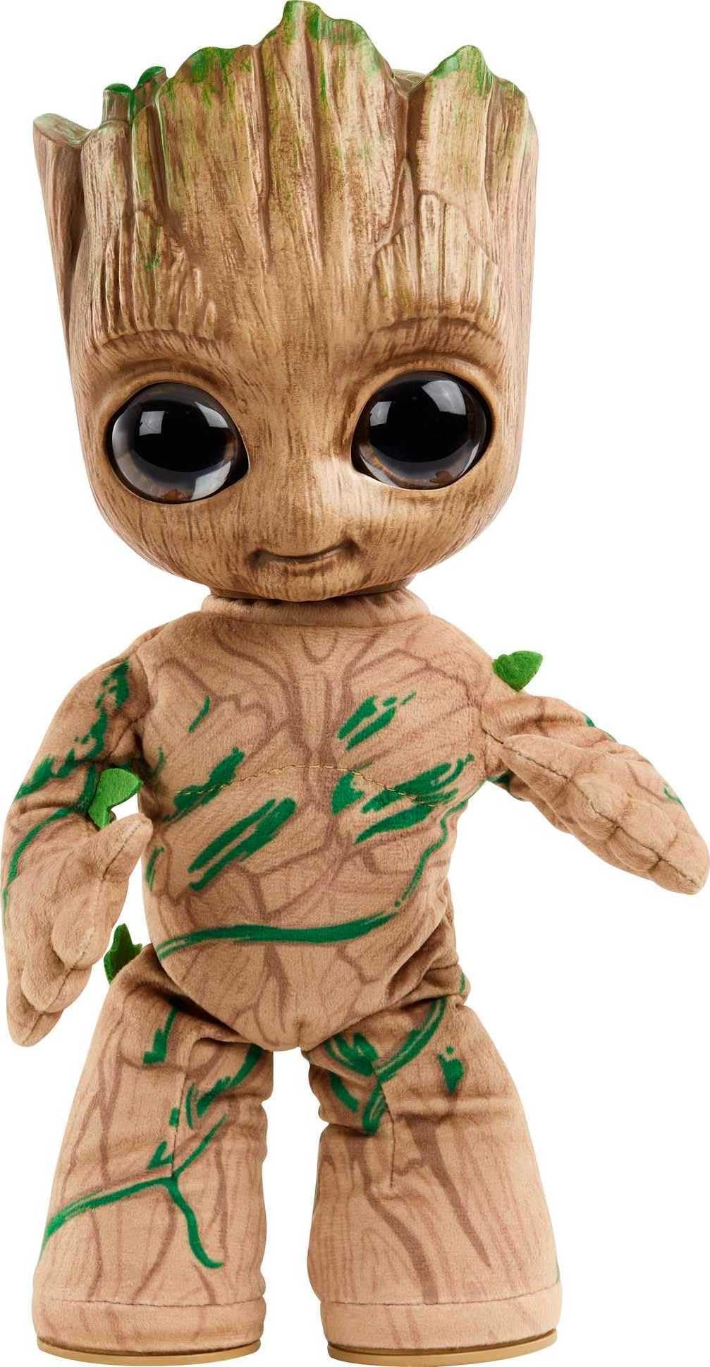 Marvel Plush, Groovin’ Groot Dancing & Talking Figure from the Disney+ Series I Am Groot, Soft Toy for Kids, Fans & Collectors