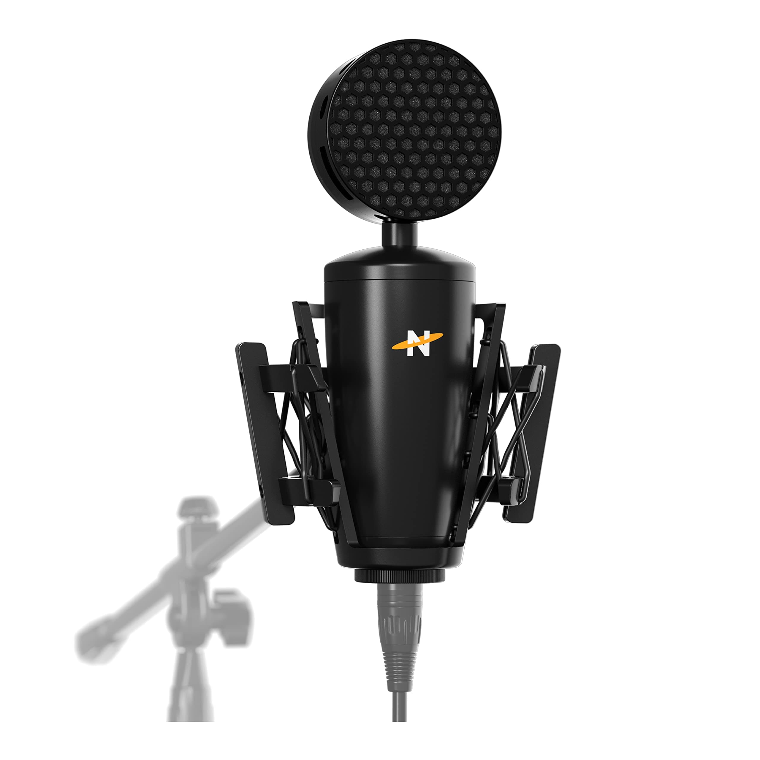 Neat King Bee II - Cardioid Large Diaphragm True Condenser Microphone includes Shock Mount and Pop Filter, for Vocal Recording, Podcasting, Streaming, XLR Output - Black