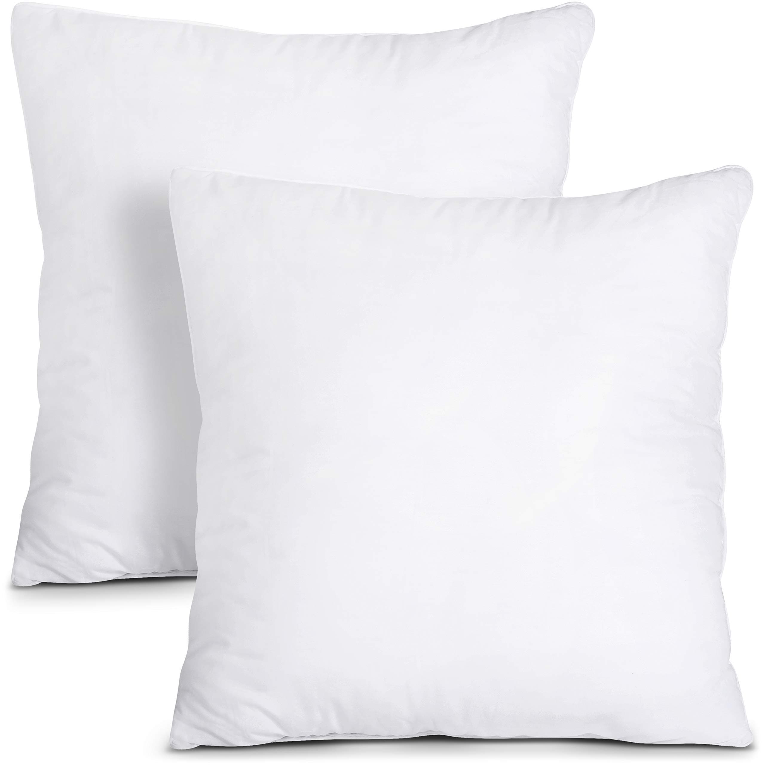 Utopia Bedding Cushion Inner Pads (Pack of 2), 65 x 65 cm (26 x 26 inches) Cushion Stuffer Inserts, Hollowfibre Pillows (White)