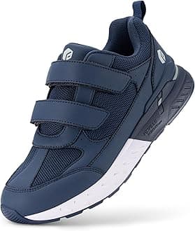 FitVille Extra Wide Walking Shoes for Men Wide Width, Hook and Loop Orthopedic Sneakers for Swollen Feet Neuropathy - Rebound Core V8